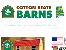 Tablet Screenshot of cottonstatebarns.com